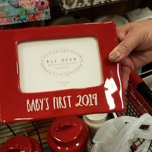 Rae Dunn baby’s first Christmas frame